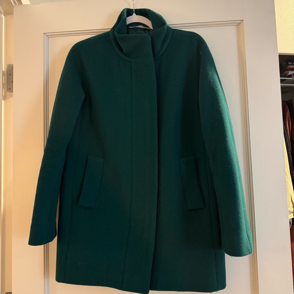 J. Crew City Coat - Elegant Green Women's Coat